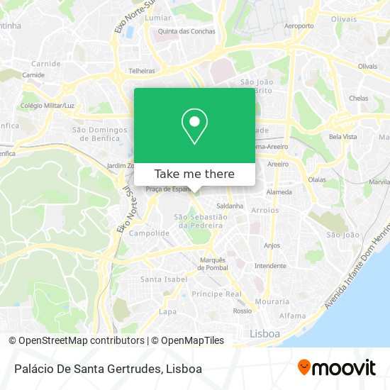 Palácio De Santa Gertrudes mapa