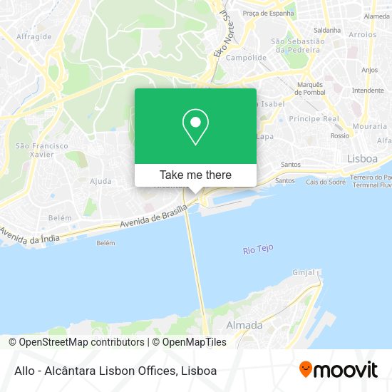 Allo - Alcântara Lisbon Offices mapa