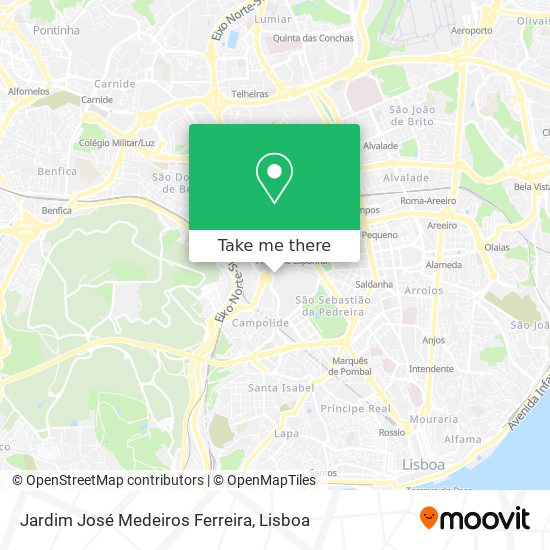 Jardim José Medeiros Ferreira map