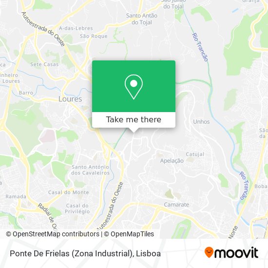 Ponte De Frielas (Zona Industrial) map
