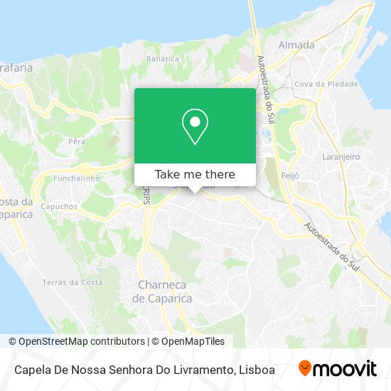 Capela De Nossa Senhora Do Livramento mapa