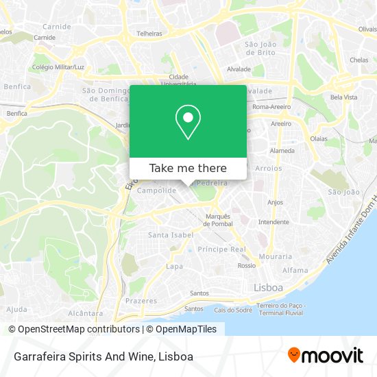 Garrafeira Spirits And Wine mapa