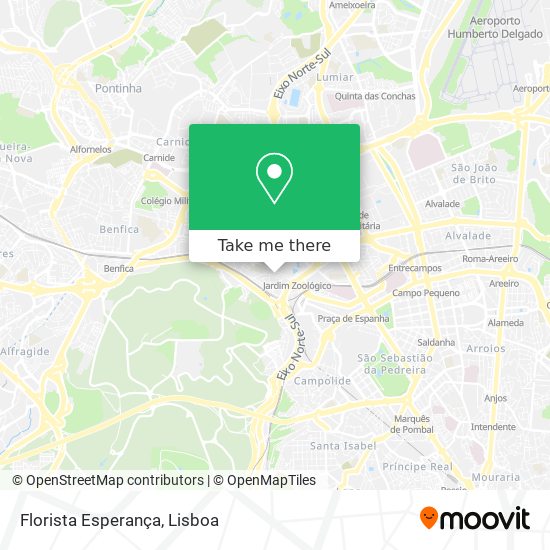 Florista Esperança mapa