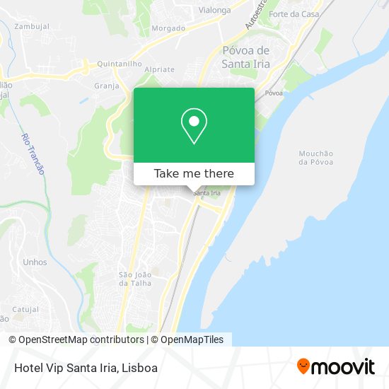 Hotel Vip Santa Iria mapa