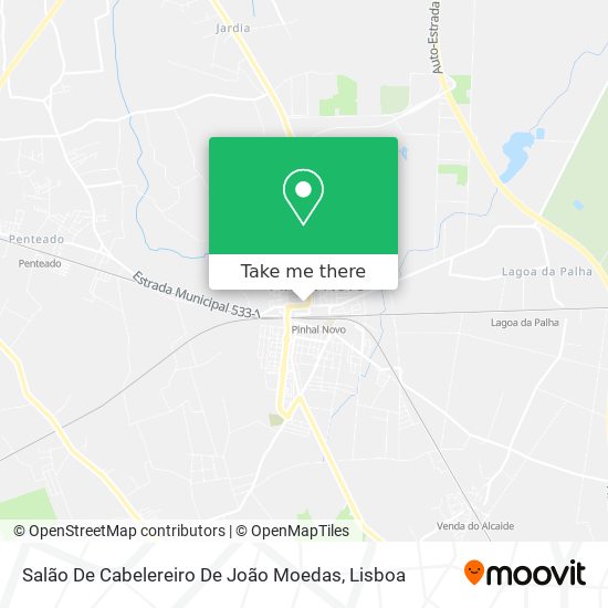 Salão De Cabelereiro De João Moedas mapa