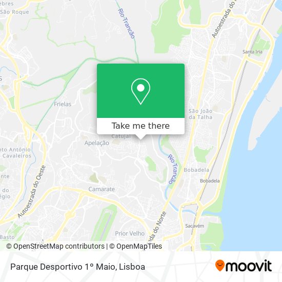 Parque Desportivo 1º Maio mapa