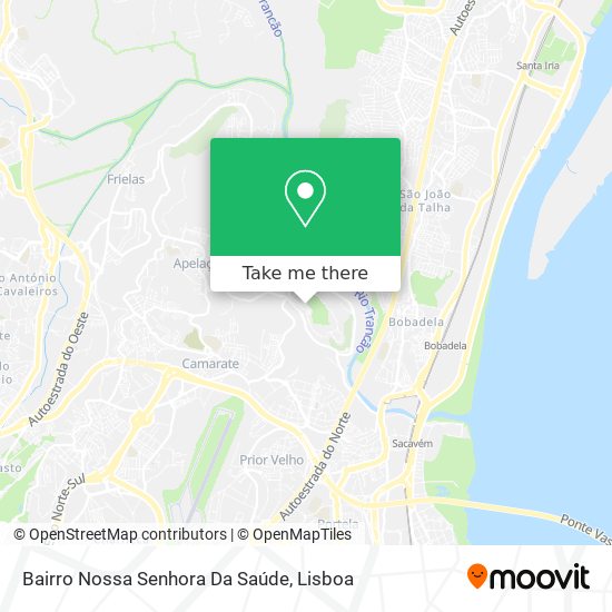 Bairro Nossa Senhora Da Saúde mapa