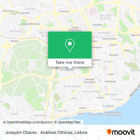 Joaquim Chaves - Análises Clínicas mapa