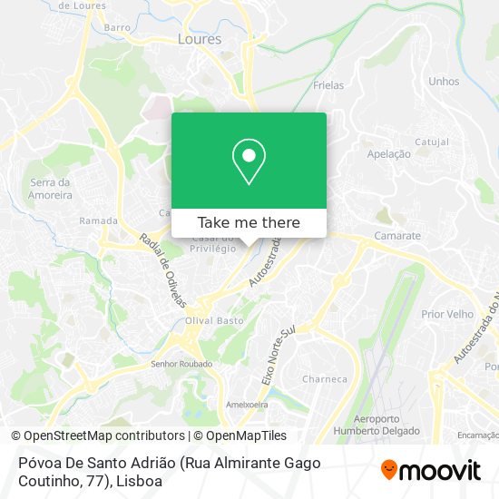 Póvoa De Santo Adrião (Rua Almirante Gago Coutinho, 77) map
