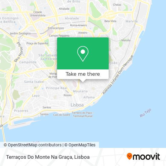 Terraços Do Monte Na Graça mapa