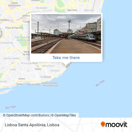 Lisboa Santa Apolónia map