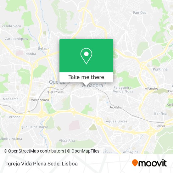 Igreja Vida Plena Sede mapa