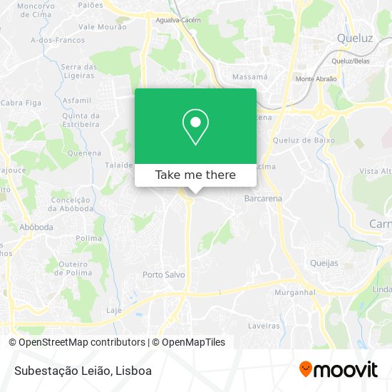Subestação Leião mapa