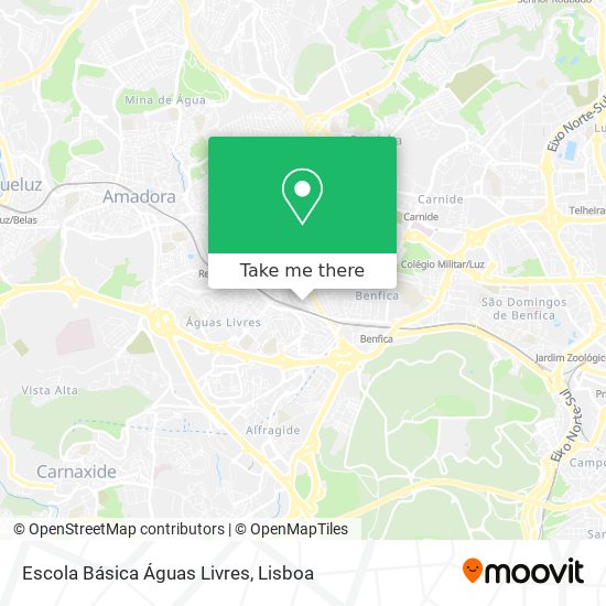 Escola Básica Águas Livres map