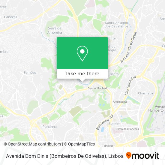 Avenida Dom Dinis (Bombeiros De Odivelas) map