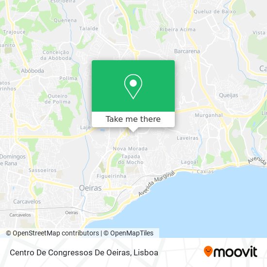 Centro De Congressos De Oeiras mapa