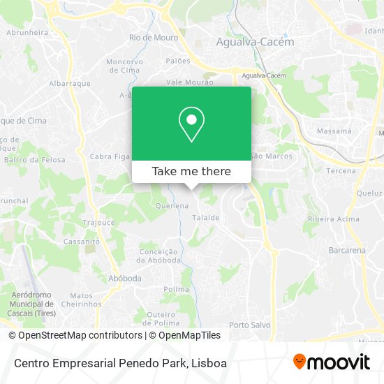 Centro Empresarial Penedo Park mapa