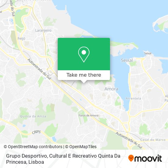 Grupo Desportivo, Cultural E Recreativo Quinta Da Princesa map