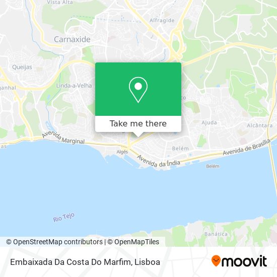 Embaixada Da Costa Do Marfim map