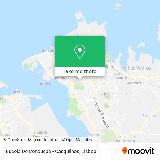 Escola De Condução - Casquilhos map