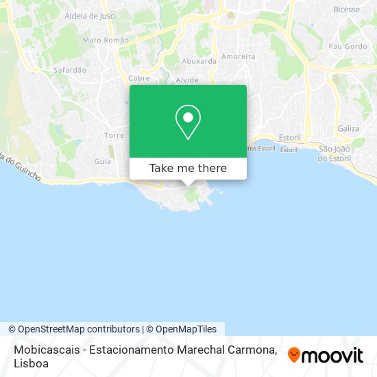 Mobicascais - Estacionamento Marechal Carmona map