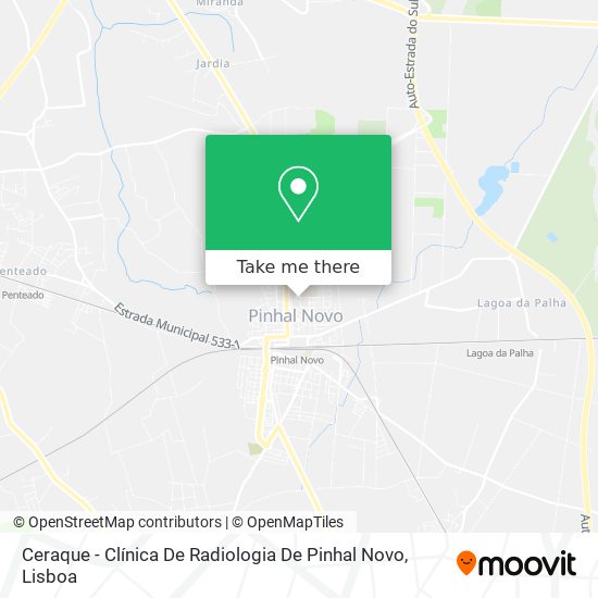 Ceraque - Clínica De Radiologia De Pinhal Novo map