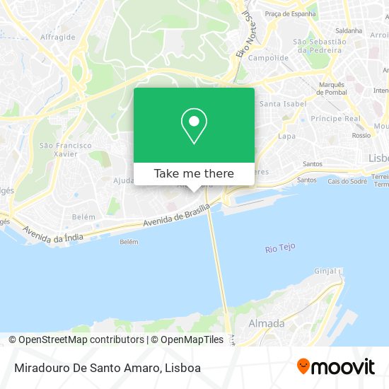 Miradouro De Santo Amaro map