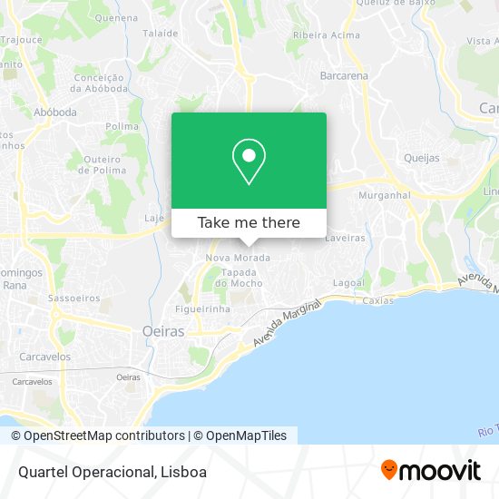 Quartel Operacional mapa
