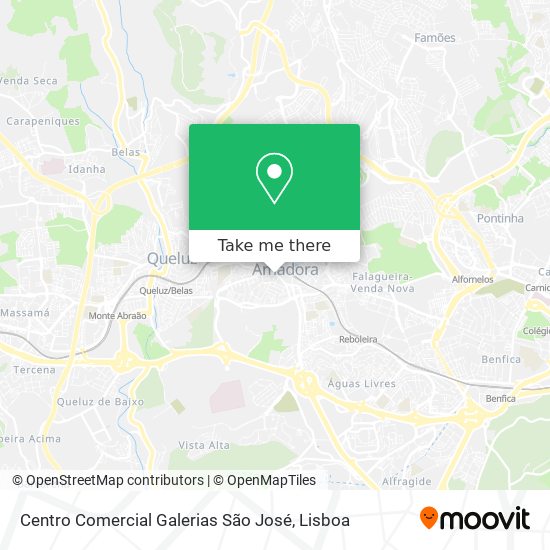 Centro Comercial Galerias São José map