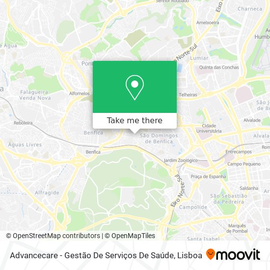 Advancecare - Gestão De Serviços De Saúde mapa