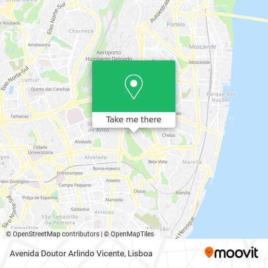 Avenida Doutor Arlindo Vicente map