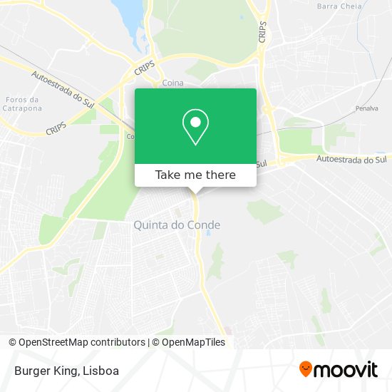 Burger King mapa