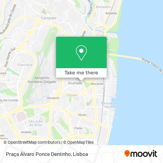 Praça Álvaro Ponce Dentinho mapa