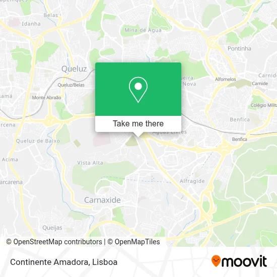Continente Amadora map