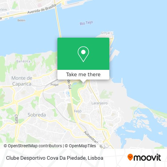 Clube Desportivo Cova Da Piedade map