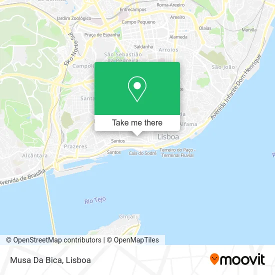 Musa Da Bica map