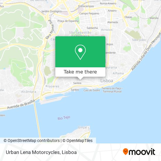 Urban Lena Motorcycles map