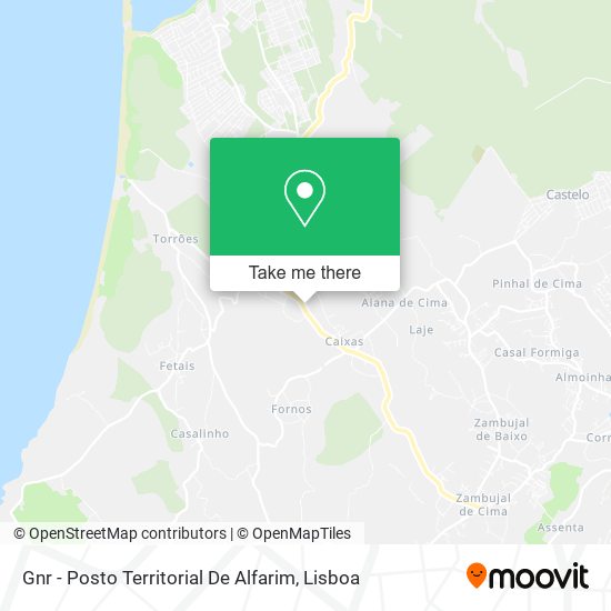 Gnr - Posto Territorial De Alfarim mapa