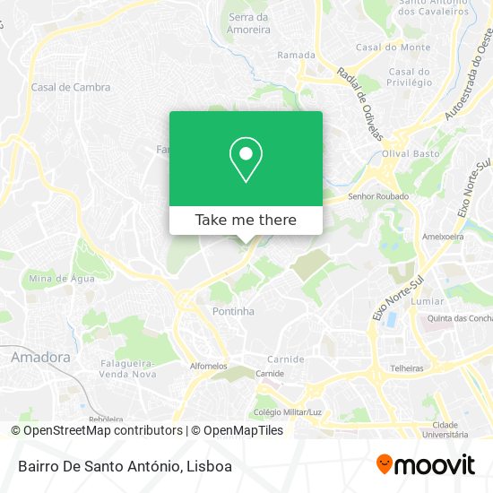Bairro De Santo António mapa