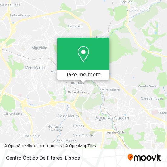 Centro Óptico De Fitares map