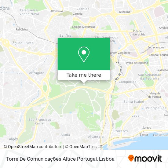 Torre De Comunicações Altice Portugal map