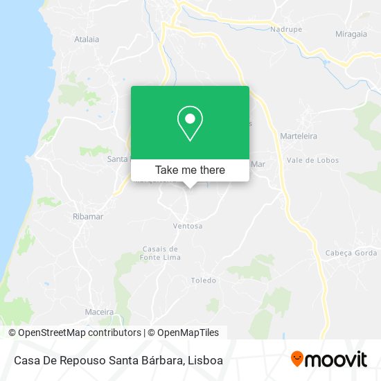 Casa De Repouso Santa Bárbara mapa