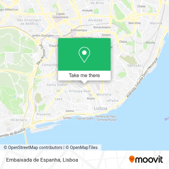 Embaixada de Espanha map