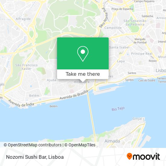 Nozomi Sushi Bar mapa