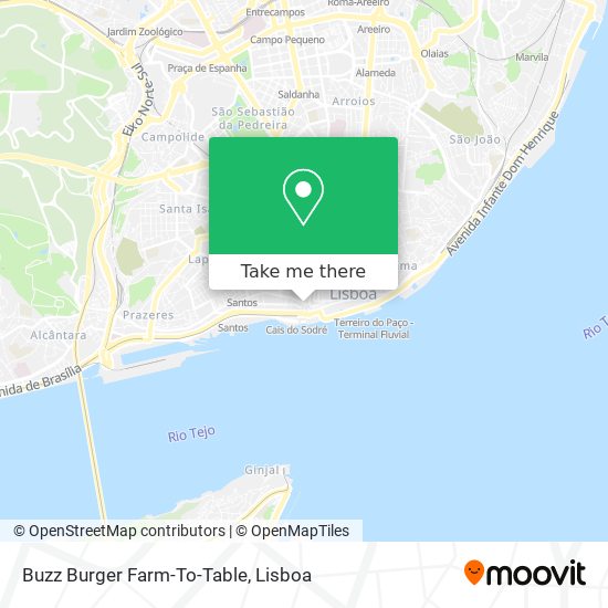 Buzz Burger Farm-To-Table mapa
