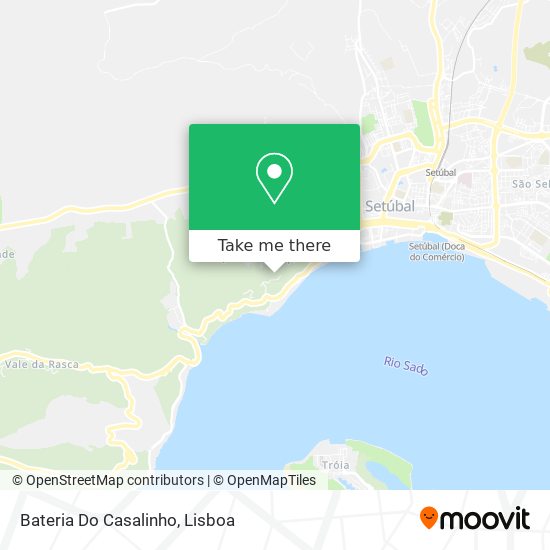 Bateria Do Casalinho mapa