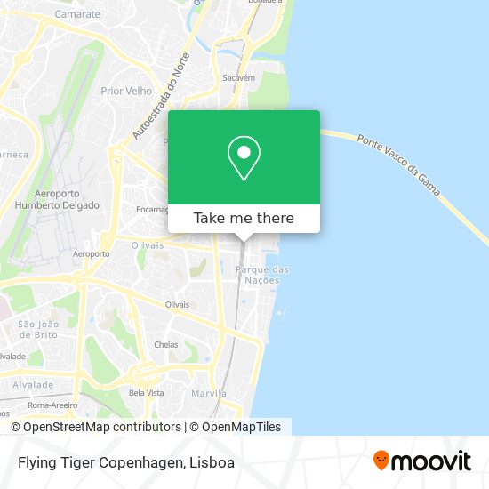 Flying Tiger Copenhagen map