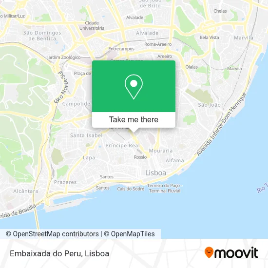 Embaixada do Peru map