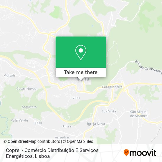 Coprel - Comércio Distribuição E Serviços Energéticos map
