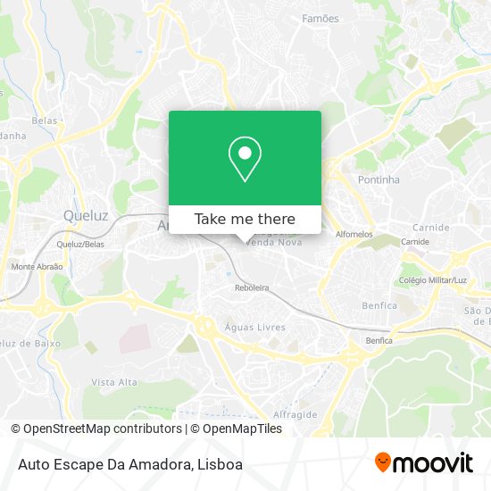 Auto Escape Da Amadora map